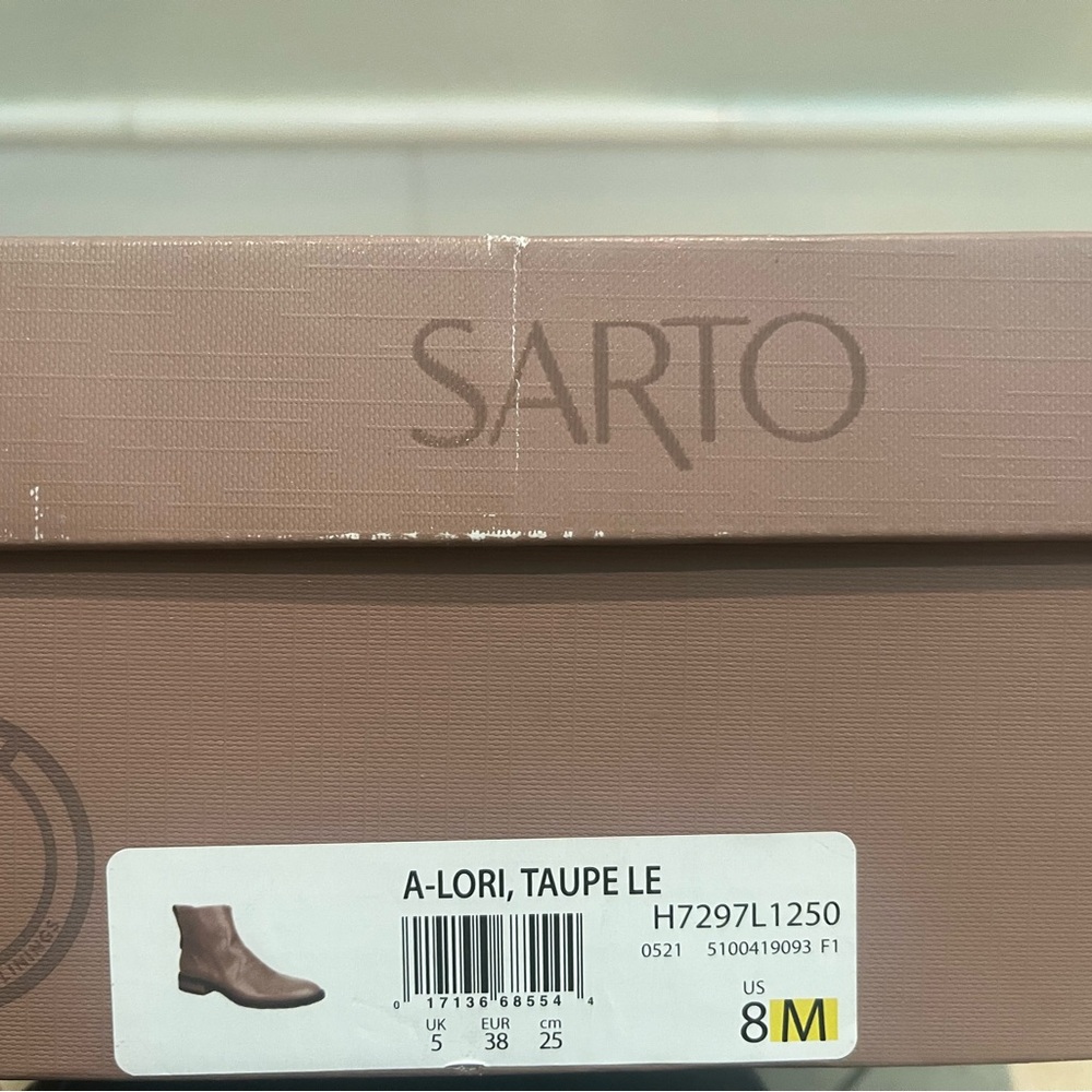 Franco Sarto Taupe Ankle Boots